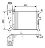 Radiador Gm Celta 1.0 2000 2001 2002 2003 2004 2005 Sem Ar