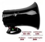 Sirene Polícia Ambulância Megafone 7 Tons 12/24v Bivolt Asx