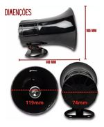 Sirene Polícia Ambulância Megafone 7 Tons 12/24v Bivolt Asx