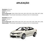 Condensador Notus Renault Fluence 2008 2011 2014 2017 2018