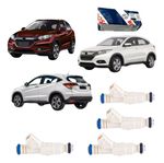 4 Bicos Injetores Hr-v 1.8 Flex Original Bosch 2015 Até 2021