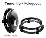Kit 2 Suporte 7 Polegadas Farol Fusca Kombi Jeep Angel Eye