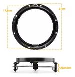 Kit 2 Suporte 7 Polegadas Farol Fusca Kombi Jeep Angel Eye