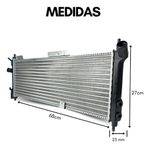 Radiador Eurus Corsa Classic 94 96 98 2000 2002 Com Ar