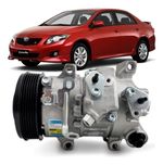 Compressor Delphi Toyota Corolla 2.0 Flex 2012 2013 2014
