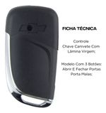 Carcaça Chave Canivete Onix Prisma Cobalt Cruze 2013 14 15