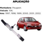 Caixa De Direção Mecânica Peugeot 106 1997 A 2002 Roc