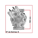 Compressor Delphi Clio Kangoo 1.0 1.6 1996 2000 2006 2015