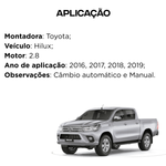Radiador Marelli Toyota Hilux 2.8 2016 2017 2018 2019