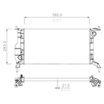 Radiador Notus Fiat Bravo 2011 2012 2013 2014 2015 2016