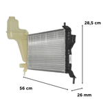 Radiador Magneti Marelli Celta 1.0 1.4 2000 a 2005 Com Ar Condicionado