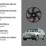 Eletro Ventoinha Mahle Gol Saveiro Parati G2 G3 G4 1994 a 2009