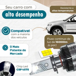 Kit Par Lampadas Ultra Led Zeus Premium 6000k Vision 16000 Lumens H16
