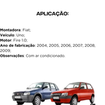 Radiador Mtf Uno Fire 1.0 2004 a 2009 Com Ar Condicionado