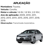 RADIADOR VISCONDE TOYOTA COROLLA 1.6 1.8 2009 A 2013 AUTOMATICO (RV2151)