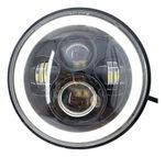 Farol Angel Eyes Defender Led Jeep Troller Fusca Kombi 7 Polegadas Pod1