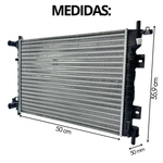 Radiador Rhino Ford Ka Fiesta Courier 1.0 1.6 2009 2010 2011 2012