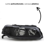 Farol H7 H1 Foco Duplo Mascara Negra