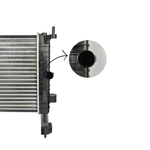 Radiador De Água Motor Mtf Meriva 1.8 2002 a 2012 Com Ar