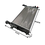 Radiador De Água Motor Mtf Meriva 1.8 2002 a 2012 Com Ar