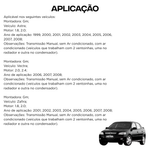 Radiador Mtf Astra Zafira 1.8 2.0 1999 2002 2004 2006 2008