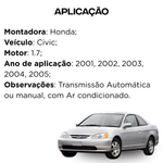 Radiador Mtf Honda Civic 1.7 2001 2002 2003 2004 2005