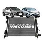 Radiador Visconde Hb20 Hb20s 1.0 1.6 2012 2014 2016 Manual