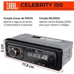 Rádio Som Automotivo Jbl Celebrity 150 Bluetooth Usb Am Fm