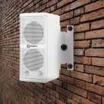 Suporte Taramps Caixa De Som Acústica Parede Com Regulagem Branco