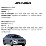 Radiador Visconde Corolla 1.6 1.8 2002 2004 2006 2008