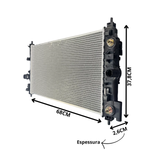 Radiador Eurus Gm Cruze 1.8 2012 2014 2016