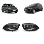 Par De Farol H7/H1 Arteb Vw Fox Space Fox 2011 2012 2013 2014