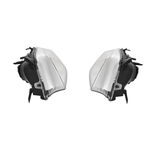 Par Farol Arteb Astra H7/H1 Mascara Cromada Com Motor De Regulagem De Foco Ld Le