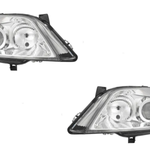 Par Farol Arteb Astra H7/H1 Mascara Cromada Com Motor De Regulagem De Foco Ld Le