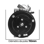 Compressor Valeo Gm Celta Prisma Corsa Classic 2002 2004 2006 2008 6Pk