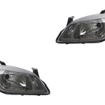 Par Farol Celta e Prisma R4000 My 2011 Versão Mold Dark Chrome S Lamp Le Ld (KIT160757160758)
