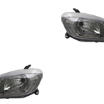 Par Farol Celta e Prisma R4000 My 2011 Versão Mold Dark Chrome S Lamp Le Ld (KIT160757160758)