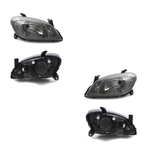 Par Farol Celta e Prisma R4000 My 2011 Versão Mold Dark Chrome S Lamp Le Ld (KIT160757160758)