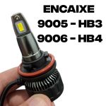 Par de Lampadas Ultra Led Vision F76000k 12v 10000 Lumens Encaixes 9005 9006 HB3 HB4