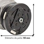Compressor Valeo Fiat Palio Strada Bravo Doblo Grand Siena 2012 A 2020