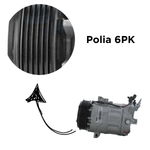 Compressor Sentra 2.0 Flex 16v 2010 A 2015 6pk 115mm Valeo