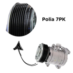 Compressor Hilux 2.5 2.7 Diesel 2005 A 2011 7pk 120mm Valeo