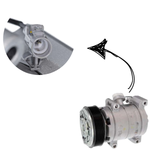 Compressor Hilux 2.5 2.7 Diesel 2005 A 2011 7pk 120mm Valeo