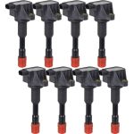 Kit 8 Bobina Ignição Honda Fit 1.4 8v Dianteira Traseira