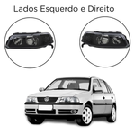 Par Farol Arteb Gol Saveiro Parati G3 H7 H1 Mascara Negra Foco Duplo