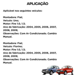 Radiador Valeo Fiat Uno Fire 2004 a 2009 Em Diante Com Ar