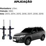 Par Amortecedor Dianteiro Lifan X60 Turbogás 2013 a 2019 Cofap