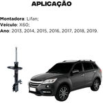 AMORTECEDOR DIANTEIRO ESQUERDO LIFAN X60 2013 A 2019 (GP33325)