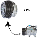 Compressor 6 Pk Denso Yaris X-way Xl Xs 1.3 1.5 2018 a 2019