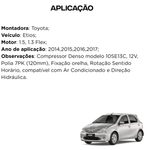 Compressor Original Denso Toyota Etios 1.3 1.5 2014 a 2018